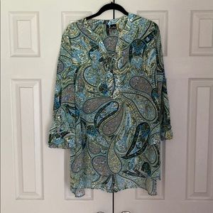 New Directions Paisley Tunic 3X